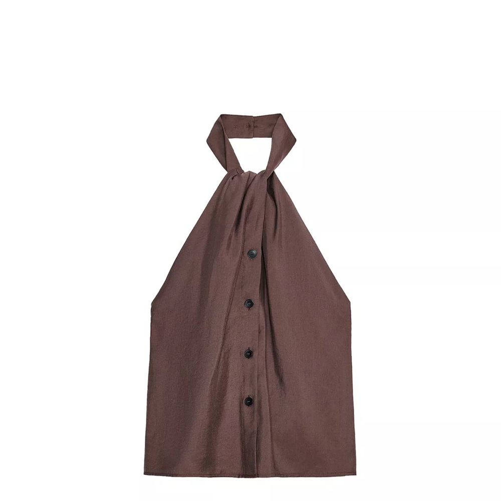 Zara Brown Halter Top
